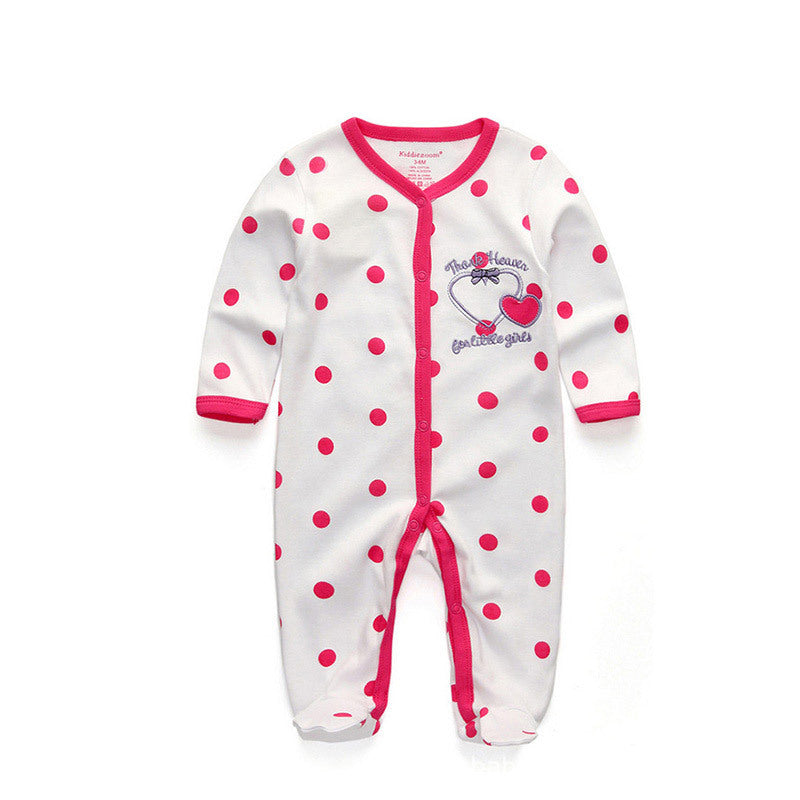 Newborn 100% Cotton Baby Jumpsuit | Neutral Infant Sleepwear | Ages 0-12 Months