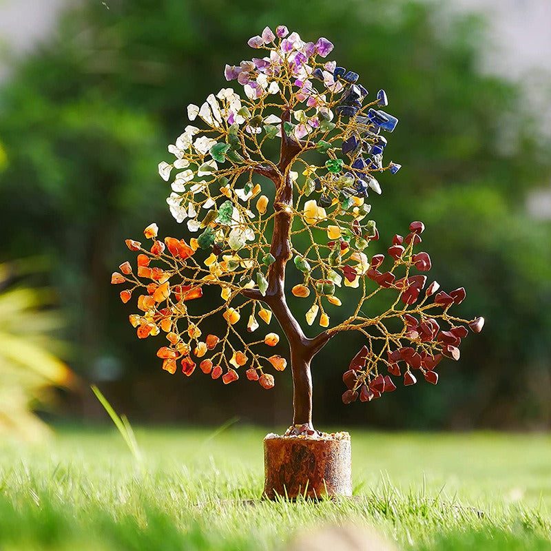 Crystal Tree Fortune Home Gemstone Desktop Stone Decorations Decor