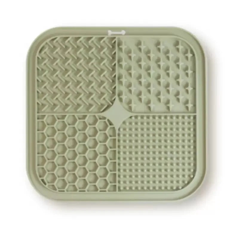 Silicone Pet Licking Mat Slow Feeder Suction Cup Anti-Choke Dish Dog Cat Bowl