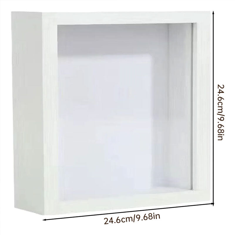 DIY Mini Museum Shadow Box Kit Anniversary Wedding Memory Display Gold Frames