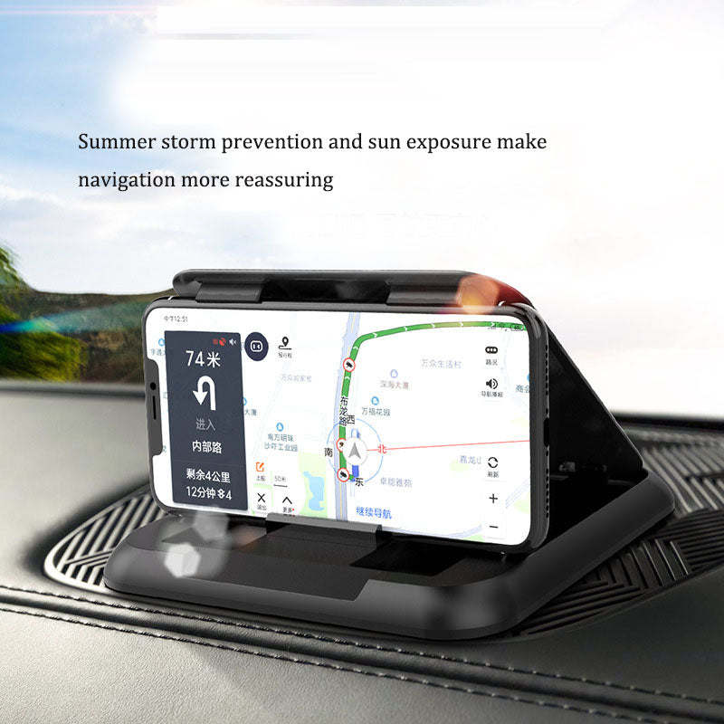 Car Dashboard Mobile Phone Holder Secure Adjustable Carbon Fibre Surface Grip