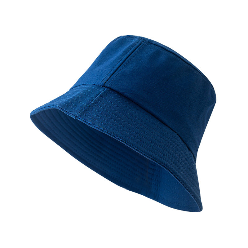 Unisex Cotton Blend Bucket Hat Foldable Sunshade Outdoor Sun Protection