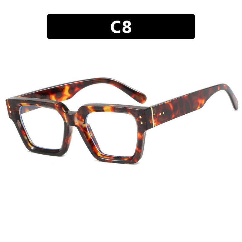 Retro Square Sunglasses UV400 Protection Lightweight Durable Polycarbonate Lens