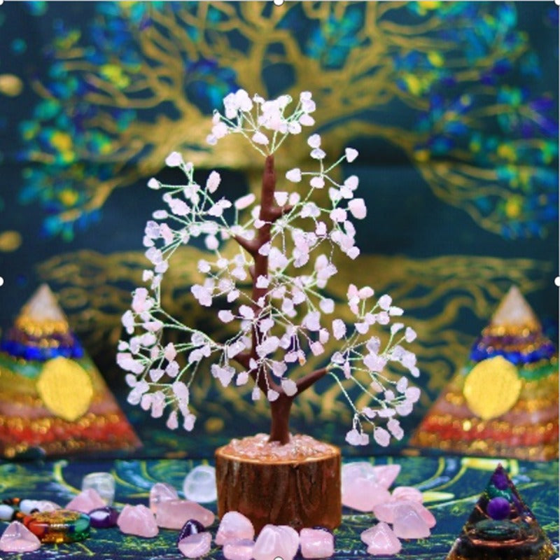 Crystal Tree Fortune Home Gemstone Desktop Stone Decorations Decor