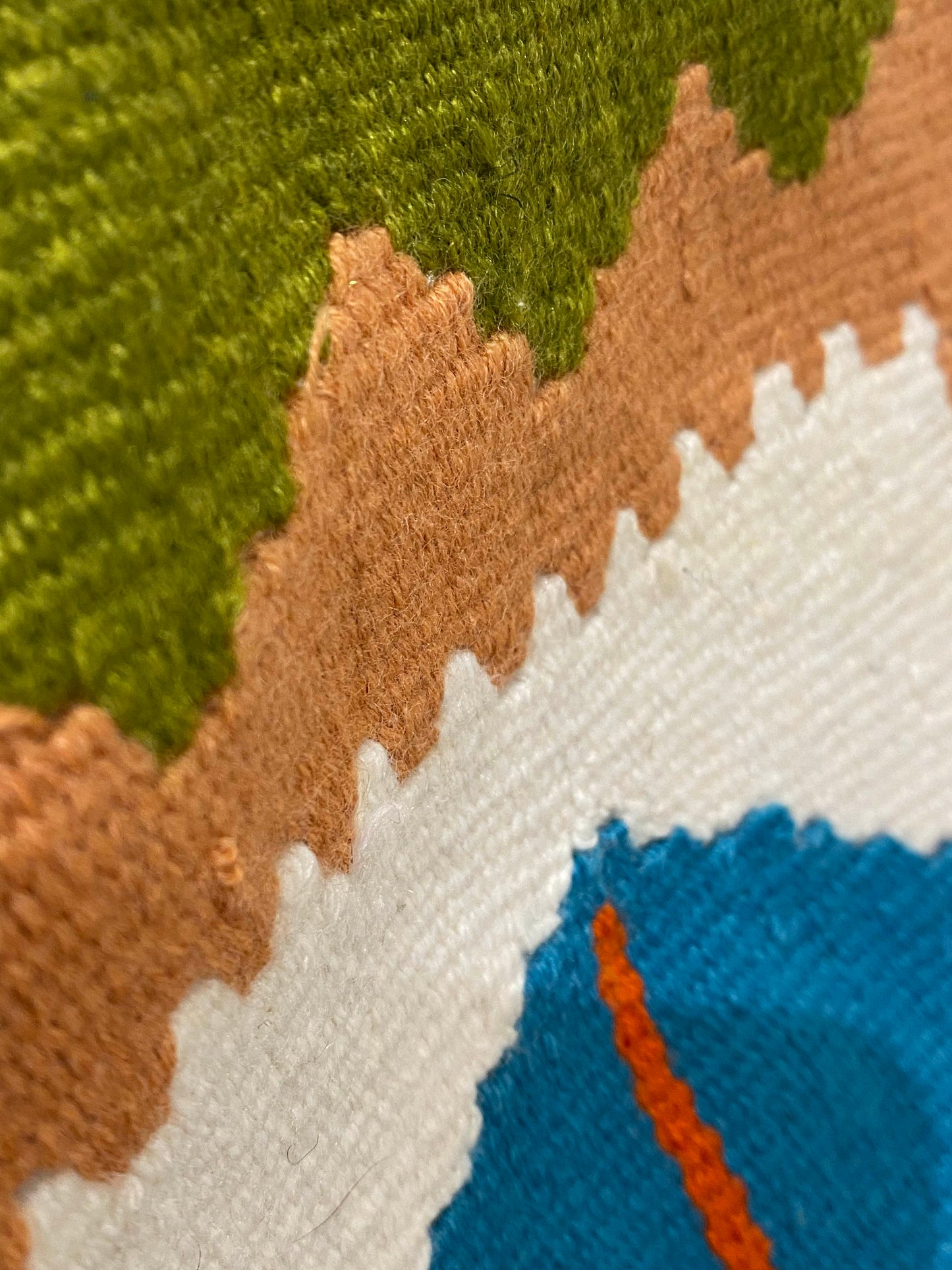 Qashqai Kilim Rug Handwoven Wool Flatweave Geometric Ethnic Crafted 94x54cm