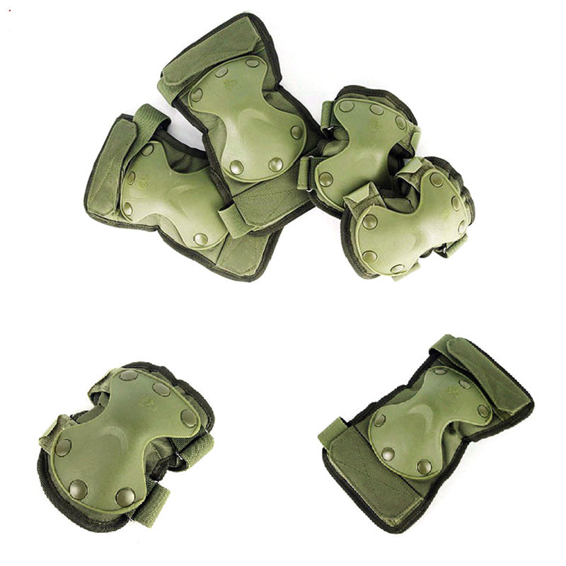 Military Grade Tactical Protector Knee Pad Elbow Pad Set Cycling Hiking Skating