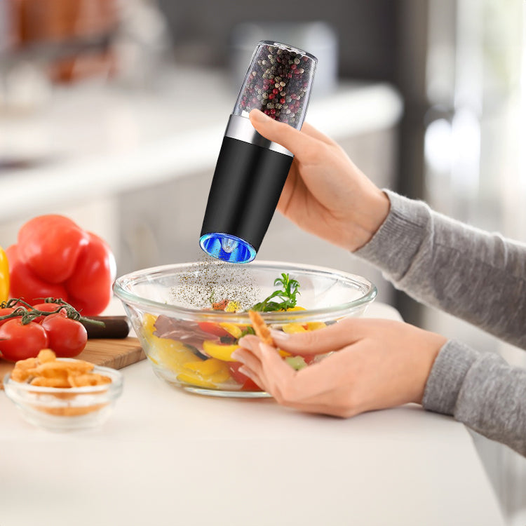 Electric Spice Grinder Automatic Gravity-Operated LED Light Adjustable Coarseness