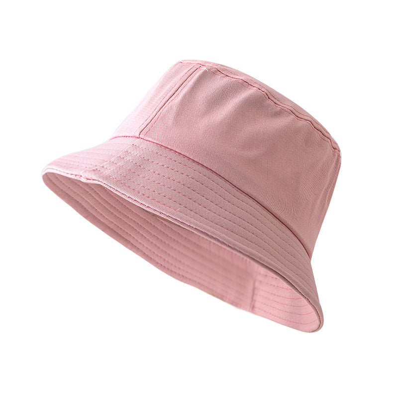 Unisex Cotton Blend Bucket Hat Foldable Sunshade Outdoor Sun Protection