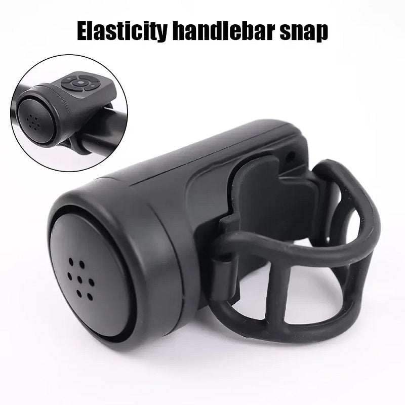 Electric Bicycle Bell USB Rechargeable 120dB Waterproof Mountain Bike Safety Horn