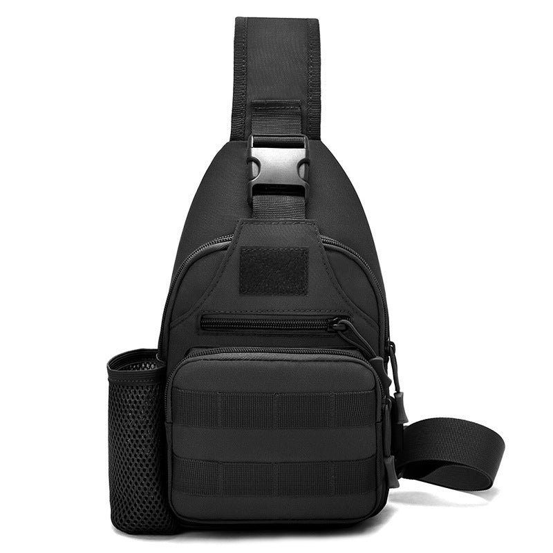 Tactical Crossbody Sling Bag MOLLE USB Chest Pack Outdoor Shoulder Travel Bag