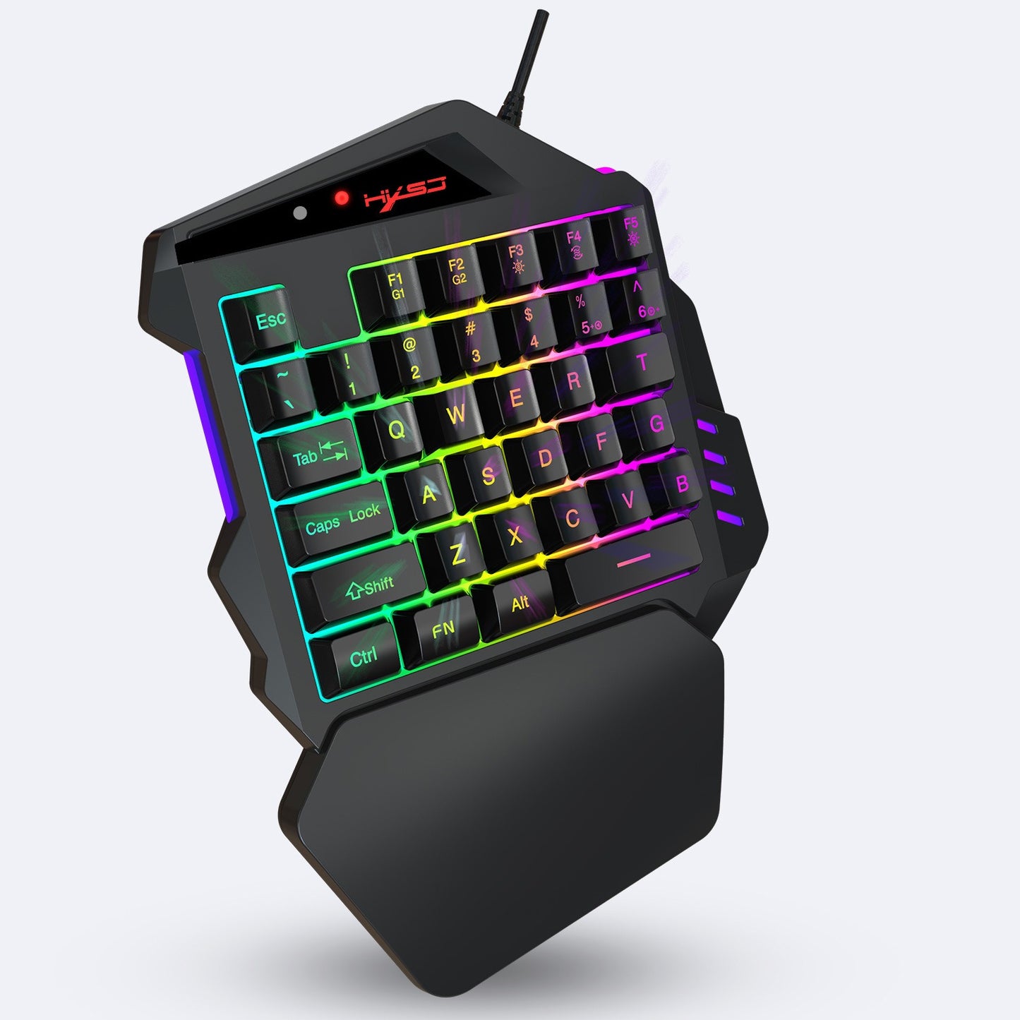 V500 Gaming One-Handed Keyboard RGB Illuminated Built-In Converter Fits PS4