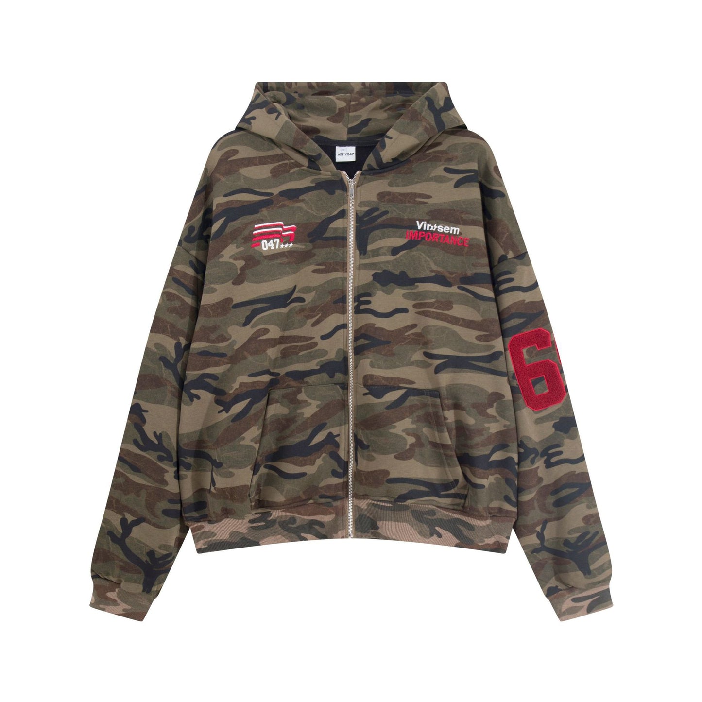 Men's Camouflage Hooded Fleece Sweatshirt Embroidery Casual Comfort Fit Camo