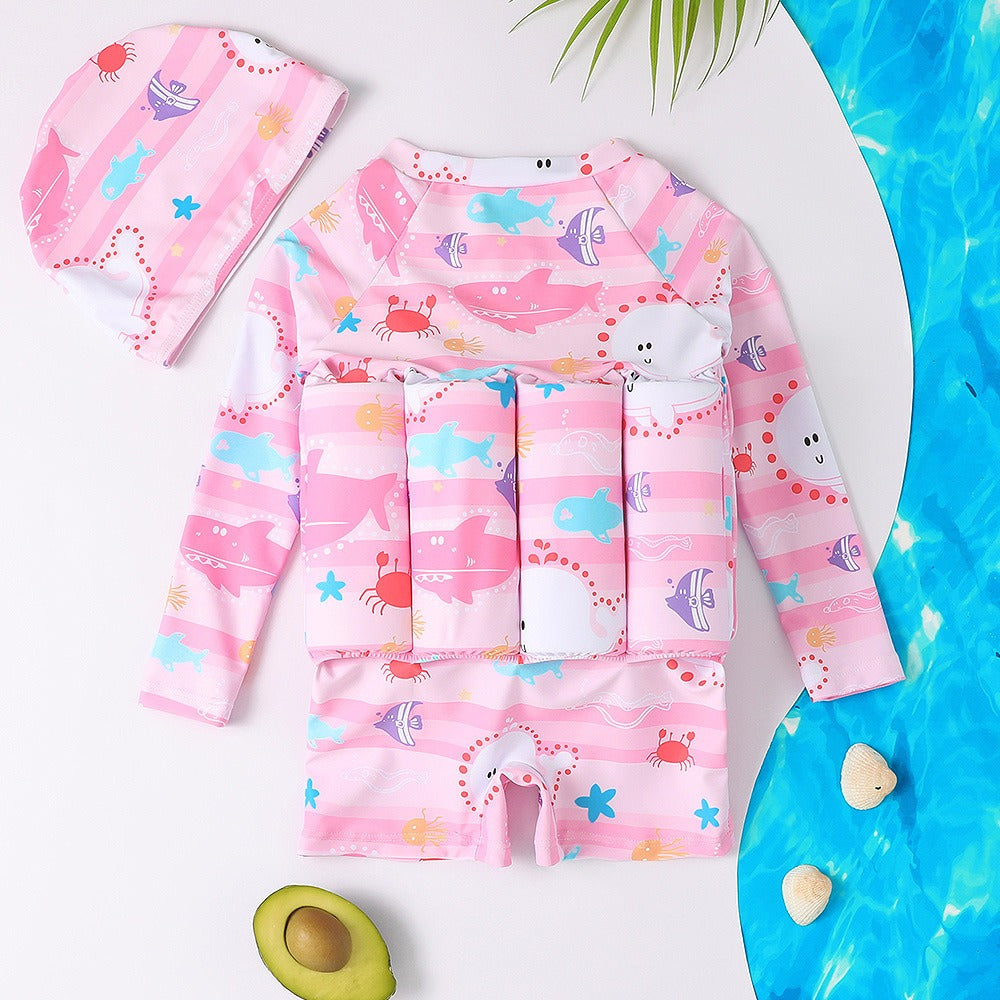 Kids Floating Swimsuit Buoyancy Aid Safety Swim Vest Boys & Girls Durable Learning