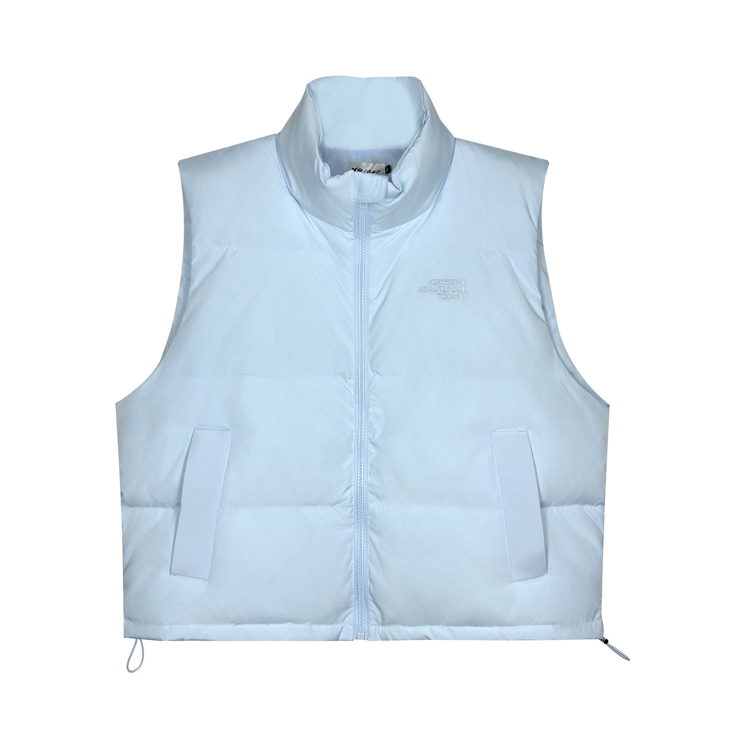 Men's Insulated Thick Down Vest with Stand-up Collar for Casual and Sports Wear
