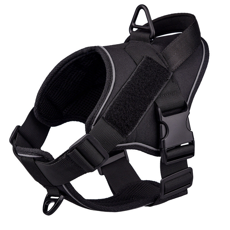 Tactical Dog Harness Vest Reflective Military Style Medium Large Dogs