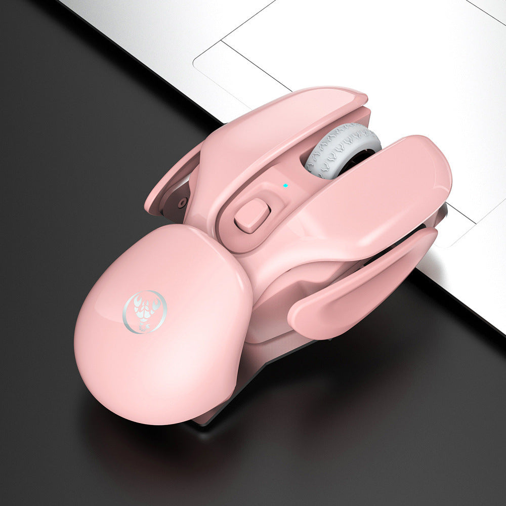 Wireless Ergonomic Rechargeable Mouse Adjustable DPI USB Laptop Gaming Mice