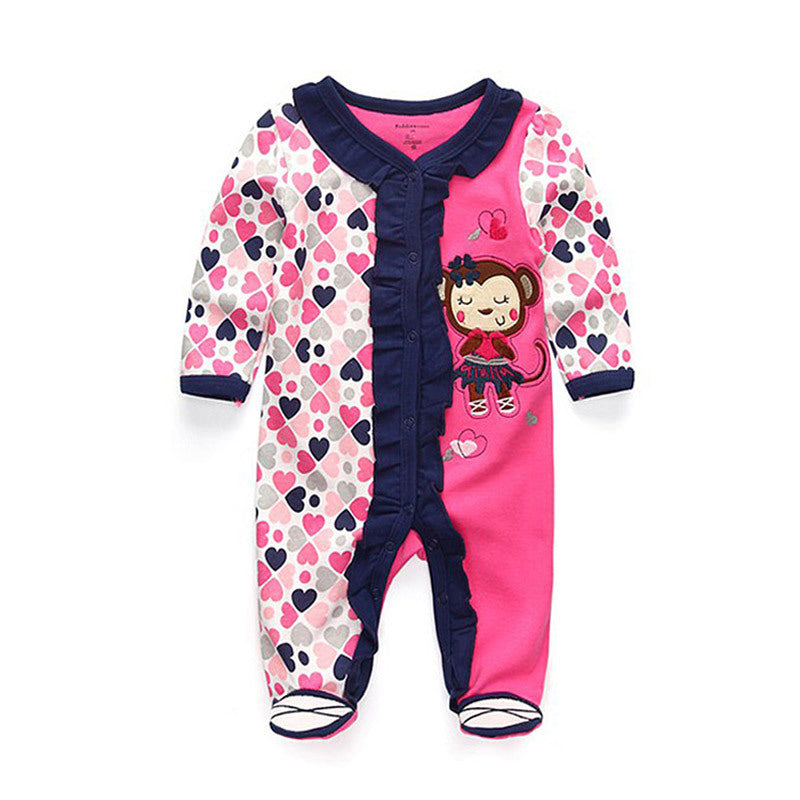 Newborn 100% Cotton Baby Jumpsuit | Neutral Infant Sleepwear | Ages 0-12 Months