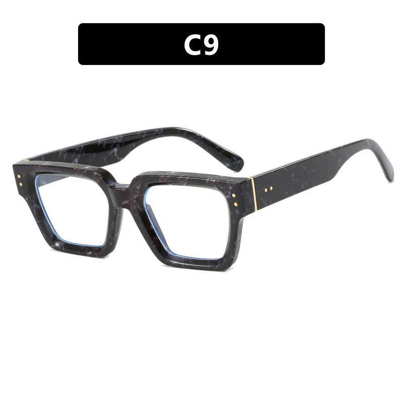 Retro Square Sunglasses UV400 Protection Lightweight Durable Polycarbonate Lens