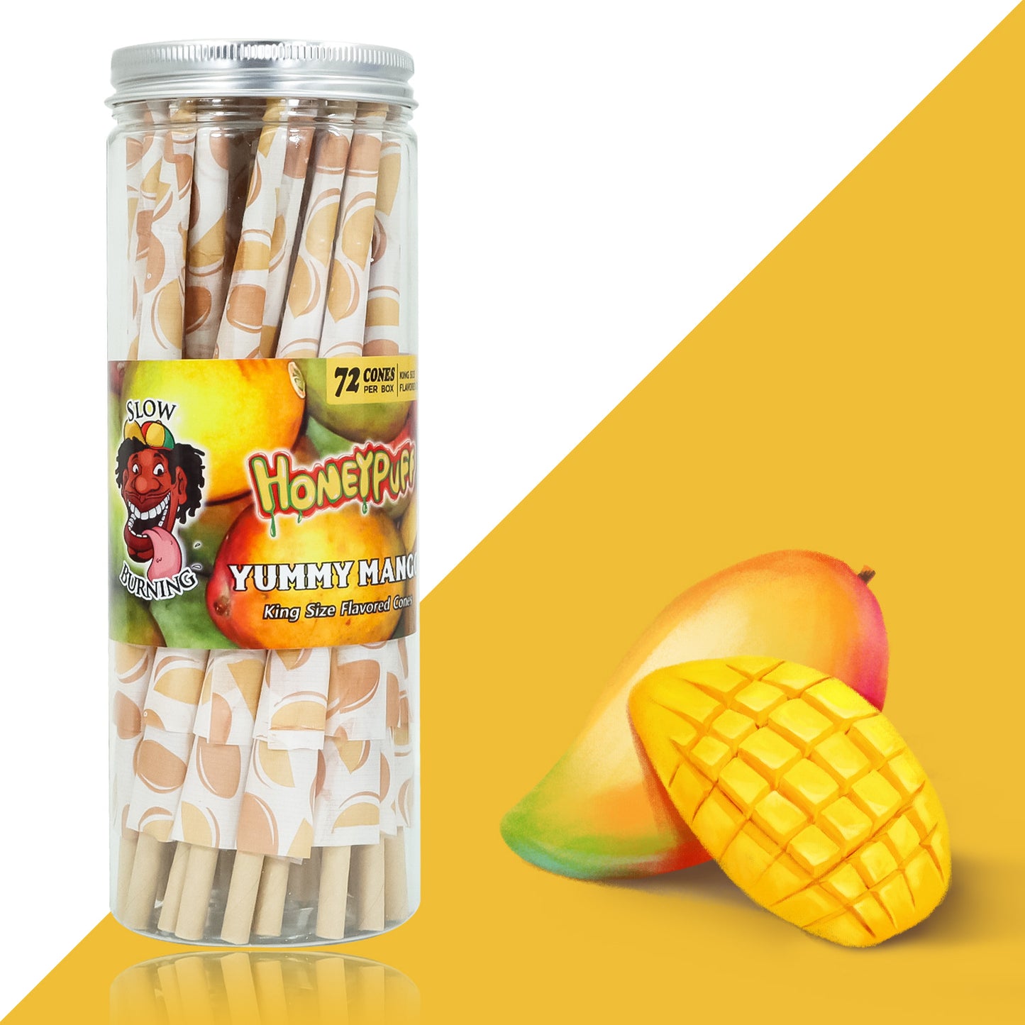 HoneyPuff Pre-Rolled Flavoured Cones King Size 72 Pieces Premium Quality Papers