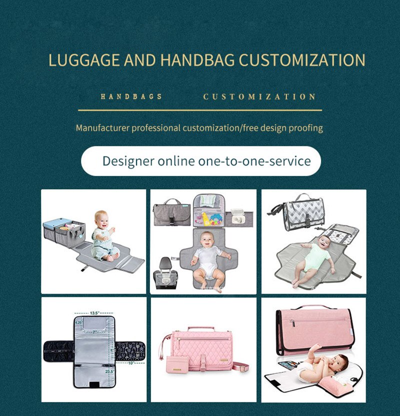 Portable Foldable Baby Changing Mat Waterproof Travel Diaper Pad Storage Pockets