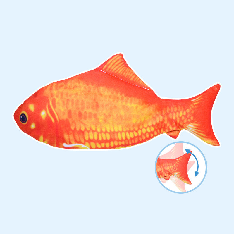 Electric Jumping Fish Cat Toy Simulating Real Movement Light Sound Toys Cats