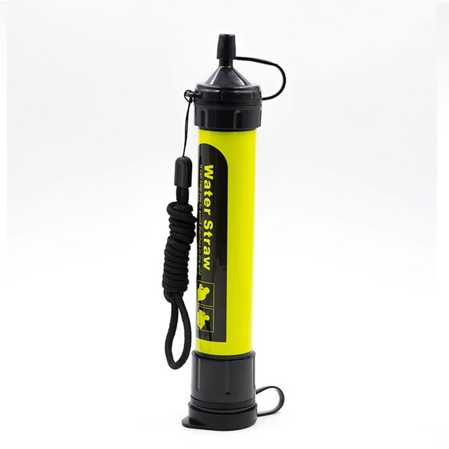 Portable Water Filter Straw Survival Emergency Gear Outdoor Purification Tool