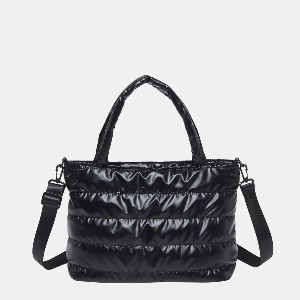 PU Leather Crossbody Bag Adjustable Strap Zip Closure Spacious Interior Secure