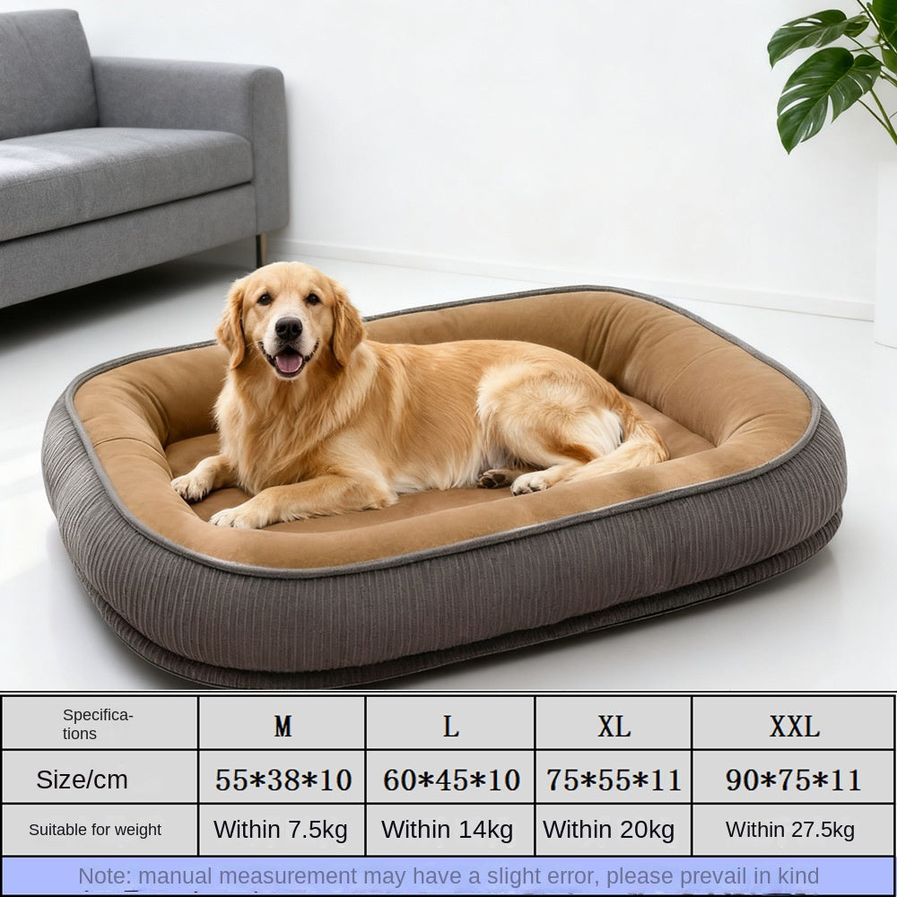 All-Season Removable Washable Pet Dog House Durable Semi-Enclosed Cat Shelter