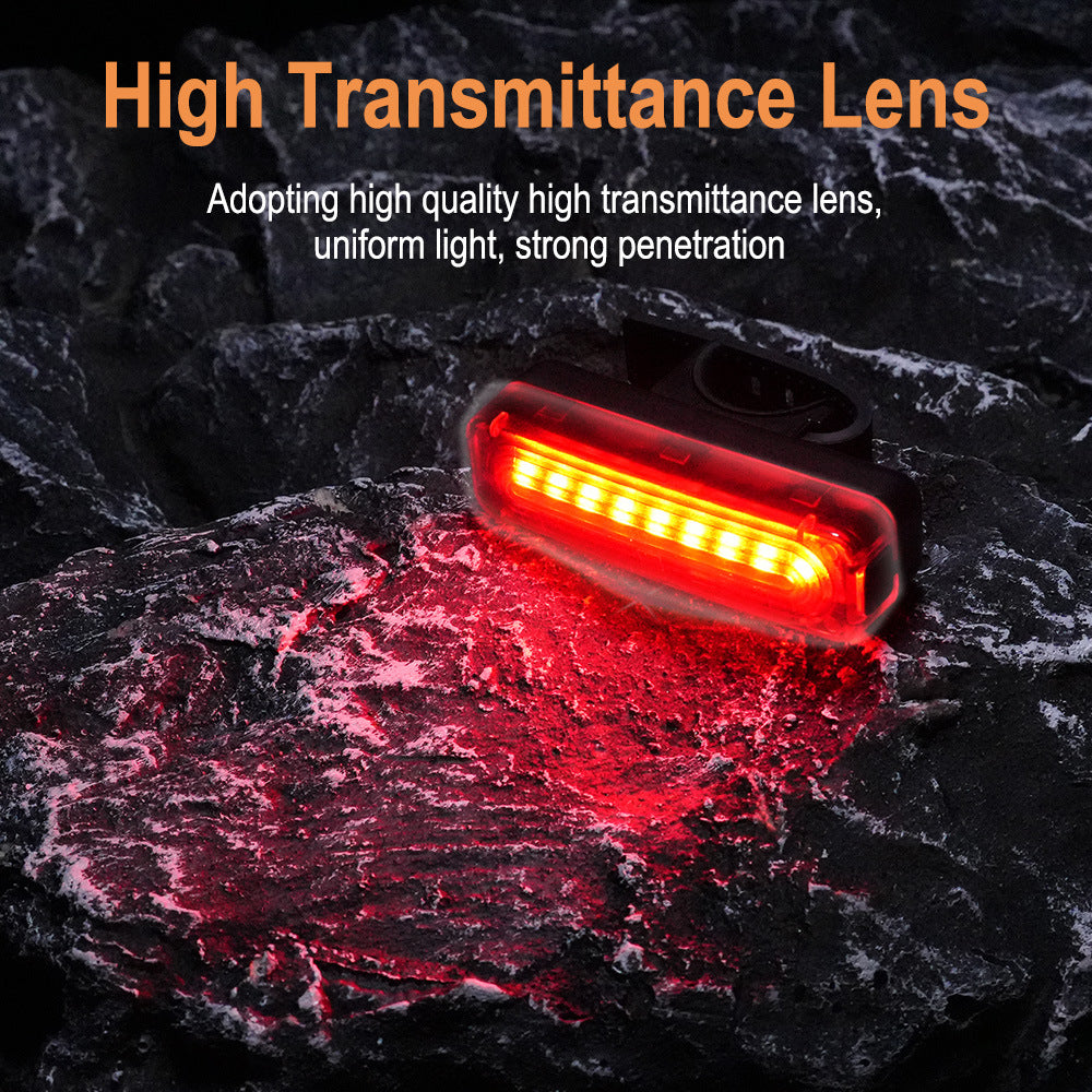 Type-C Rechargeable LED Bicycle Taillight Night Riding Visibility Safety Light