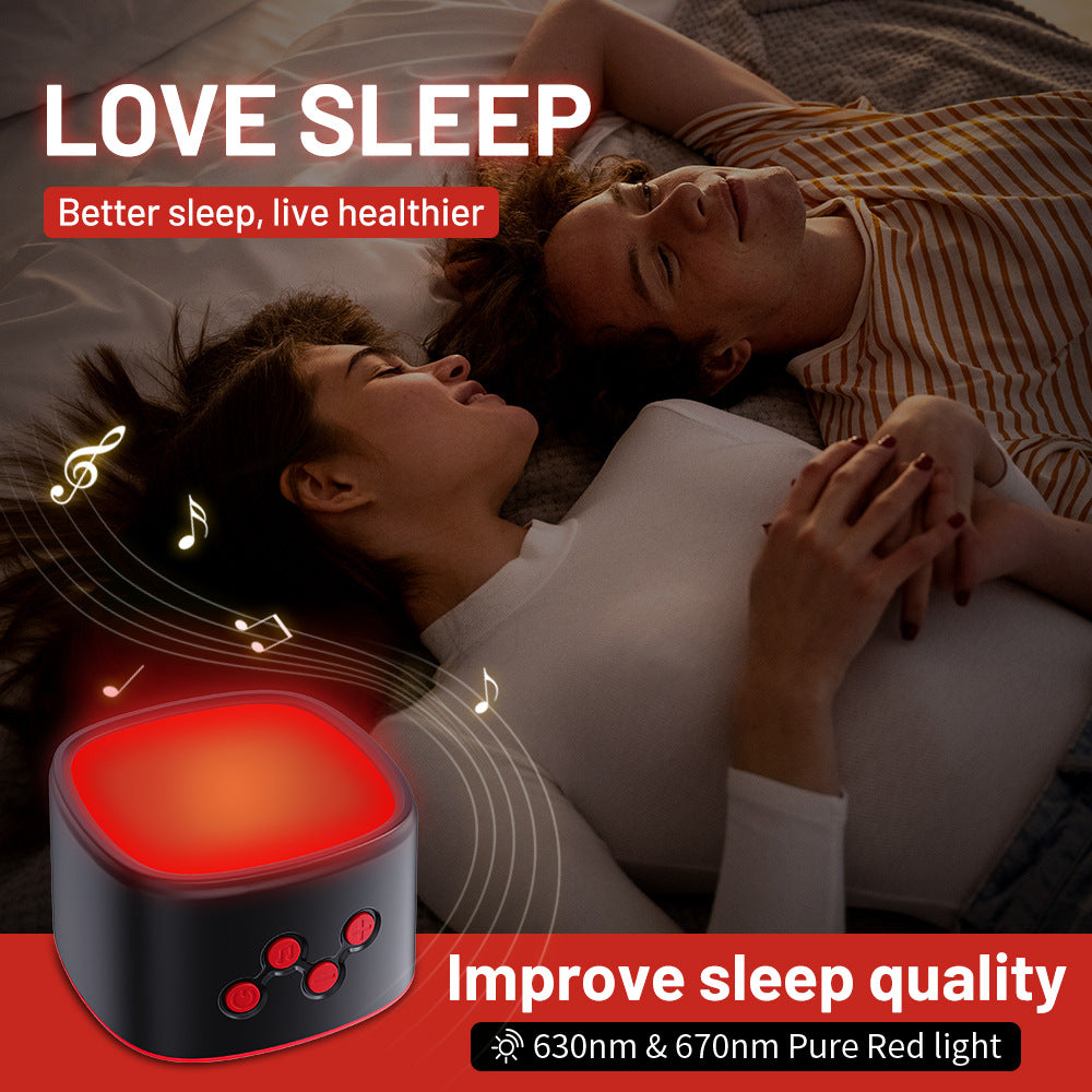 630nm Red Light Sleep Therapy Device Pure Red Light White Noise Sound System