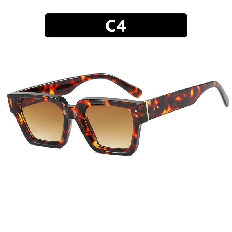 Retro Square Sunglasses UV400 Protection Lightweight Durable Polycarbonate Lens