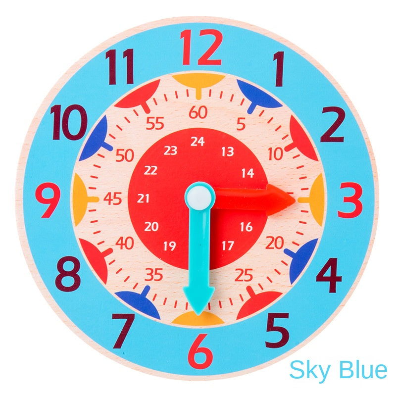 Kids Educational Clock Toy Enhances Time Learning Cognitive Development Skills