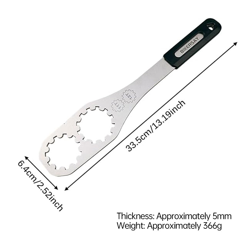 Bicycle Cassette Lockring Removal Tool, Adjustable Cog Wrench for Bike Repair