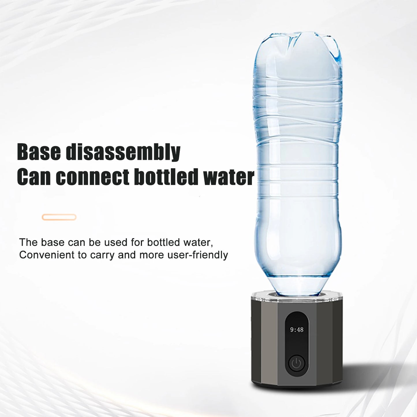 Smart Hydrogen Rich Portable Water Bottle Electrolysis Mug Healthy Drinking Cup