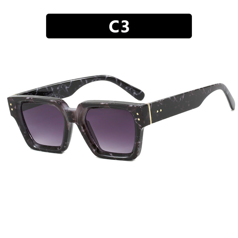 Retro Square Sunglasses UV400 Protection Lightweight Durable Polycarbonate Lens