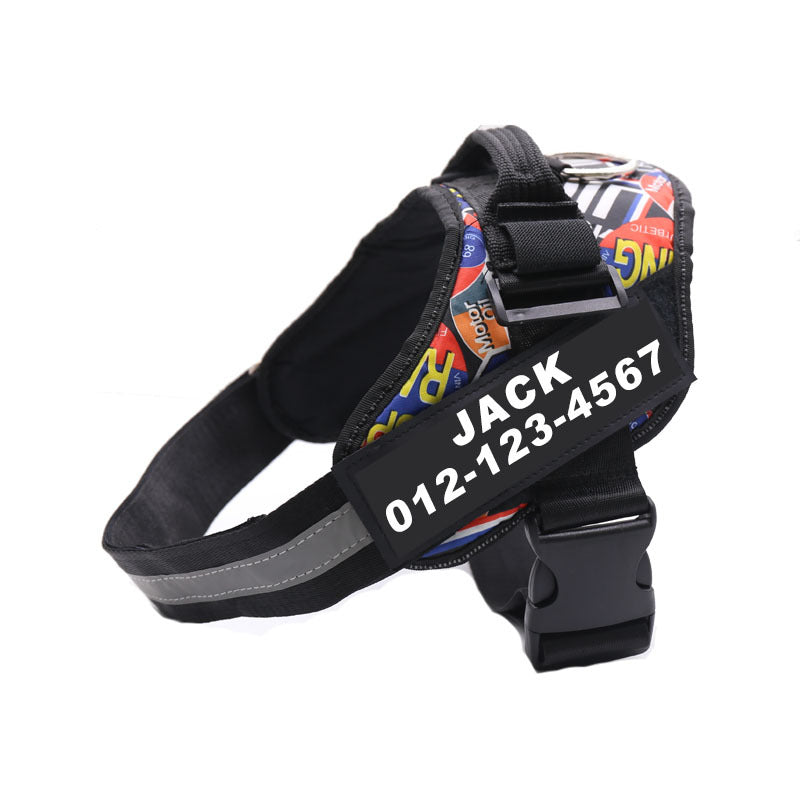 Personalised No Pull Dog Harness XXXS - XXL