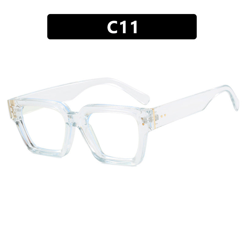Retro Square Sunglasses UV400 Protection Lightweight Durable Polycarbonate Lens