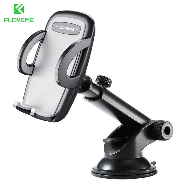 360-Degree Rotatable Car Phone Holder Extendable Arm Dashboard Windshield Mount