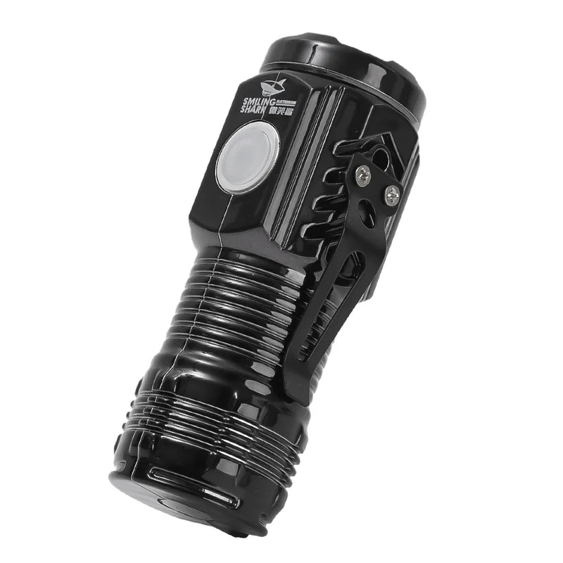 USB Rechargeable LED Flashlight Portable Multi-Mode Torch for Camping Fishing