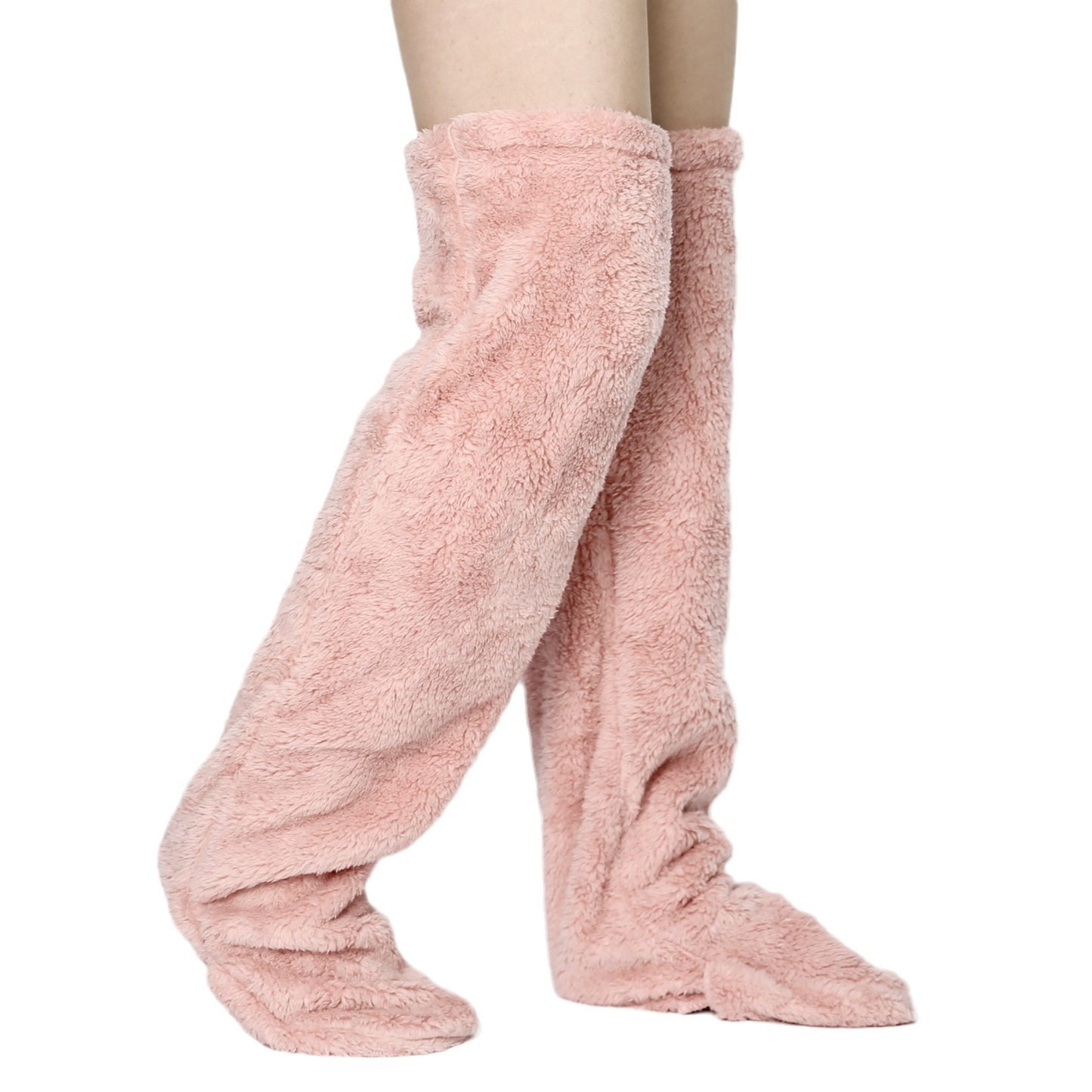 Ultra-Warm Plush Leg Warmers Long Socks Unisex Thick Thermal Knee Pads 13 Colours