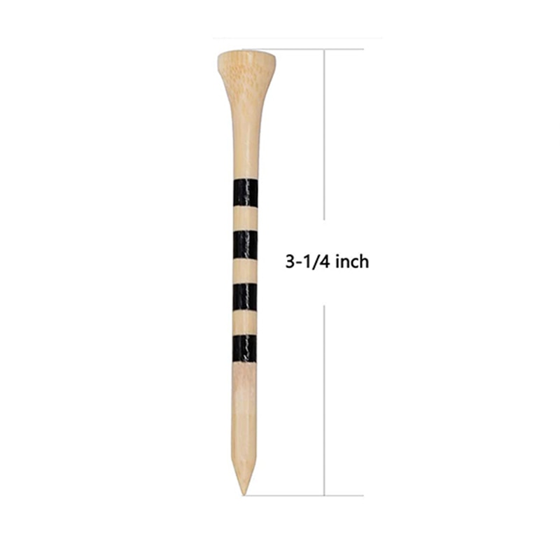 100pc Pack 70mm 83mm Professional Bamboo Wooden Golf Tees Durable Eco-Friendly