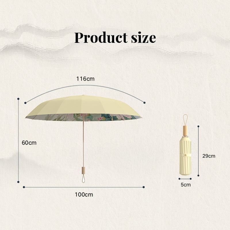 UV Protection Umbrella Aluminium 16 Rib Superior Durability Lightweight Design