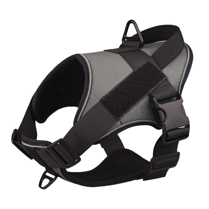 Tactical Dog Harness Vest Reflective Military Style Medium Large Dogs