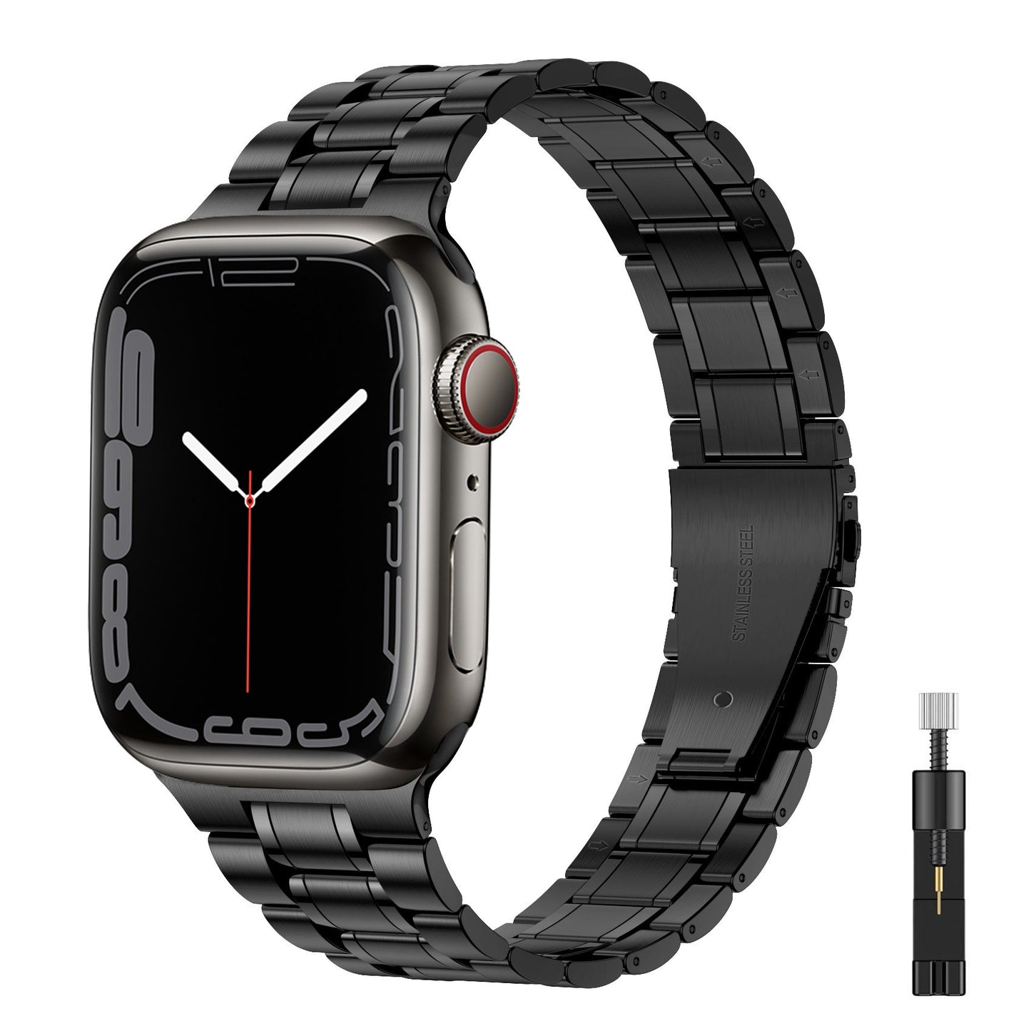 Stainless Steel Metal Strap for Apple Watch 3 4 5 6 7 8 9 Ultra Silver Rose Gold