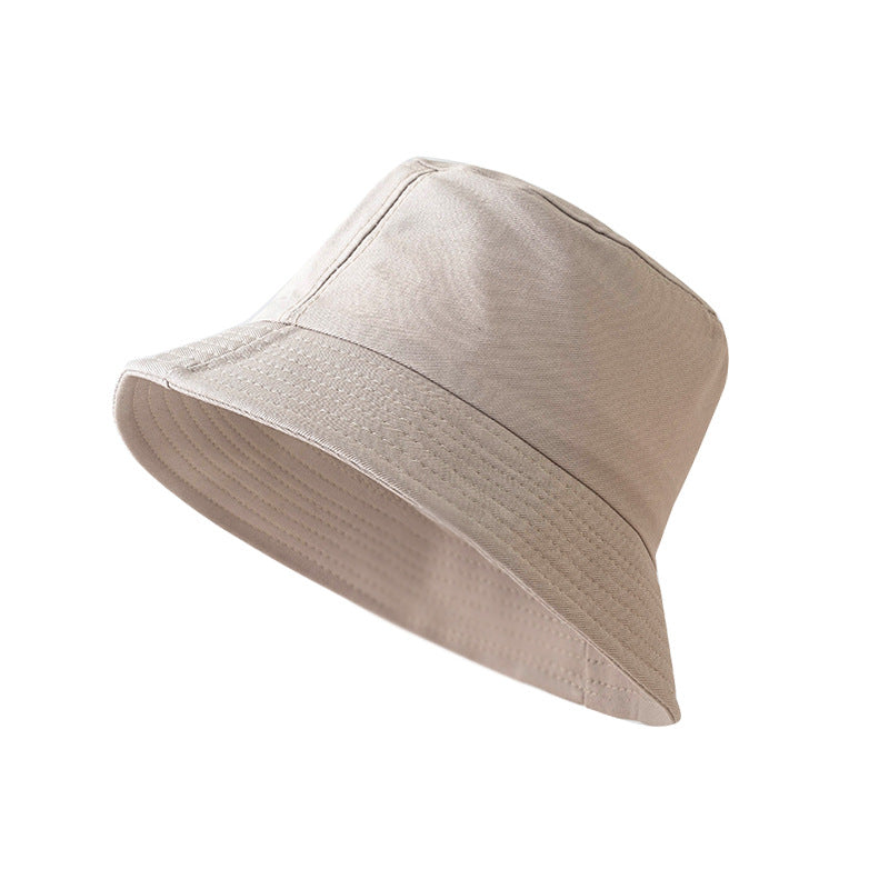 Unisex Cotton Blend Bucket Hat Foldable Sunshade Outdoor Sun Protection