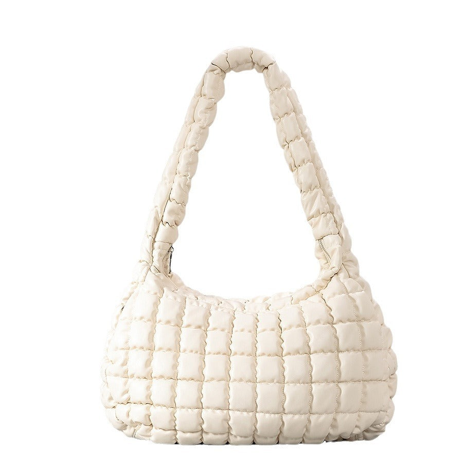 Trendy Women's Quilted PU Leather Shoulder Bag Handbag for Women Fashion