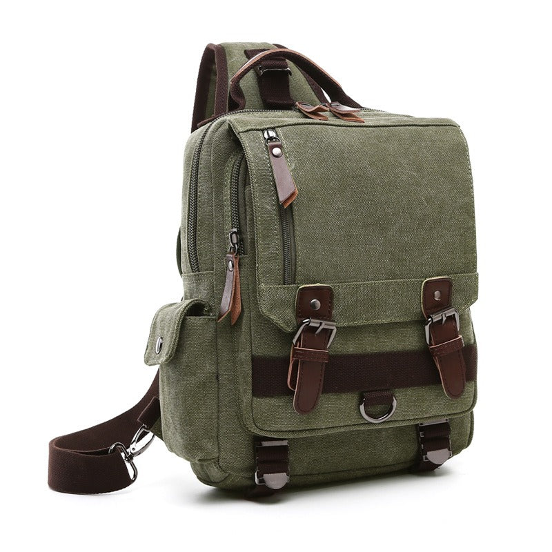 Men's Women's Canvas Backpack Travel Shoulder Bag Laptop Rucksack School Bags