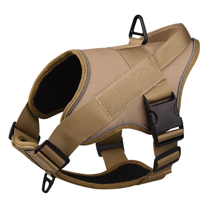 Tactical Dog Harness Vest Reflective Military Style Medium Large Dogs