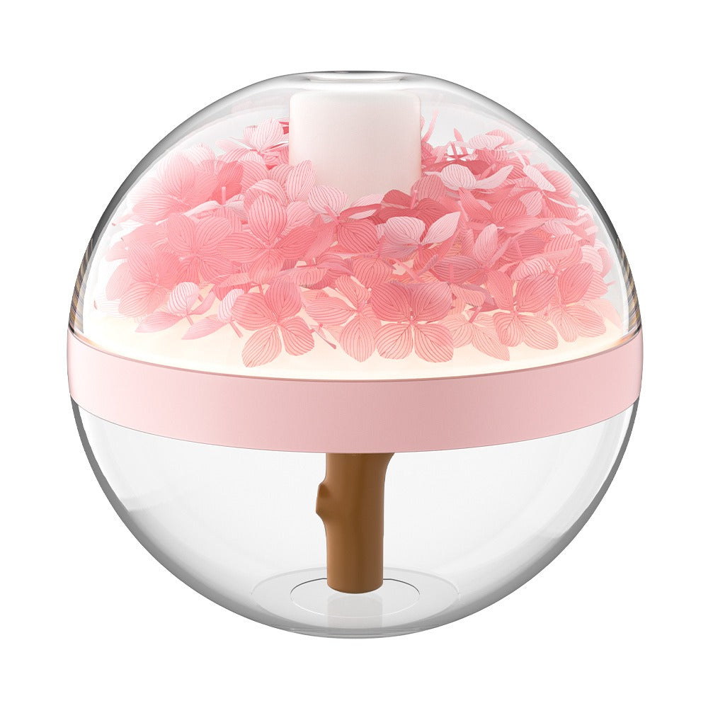 Eternal Flower Humidifier with Soft Light, Wireless Hydration Device, 270ml Water Tank