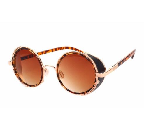 Retro Steampunk Round Sunglasses UV Unisex Alloy Frame Vintage Premium Glasses
